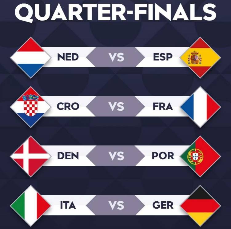 法国国家队庆祝欧锦赛胜利，晋级八强